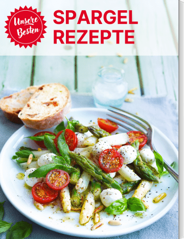 Covergrafik der Rezeptsammlung mit Spargelgerichten