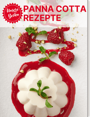 Covergrafik der Rezeptsammlung mit Panna Cotta Ideen