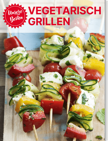 Covergrafik der Rezeptsammlung mit vegetarischen Grillideen