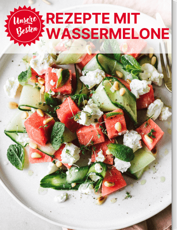 Covergrafik der Rezeptsammlung mit Wassermelonen-Rezepten