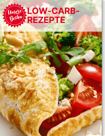 Covergrafik des Kochbuchs mit italienischen Low-Carb-Gerichten