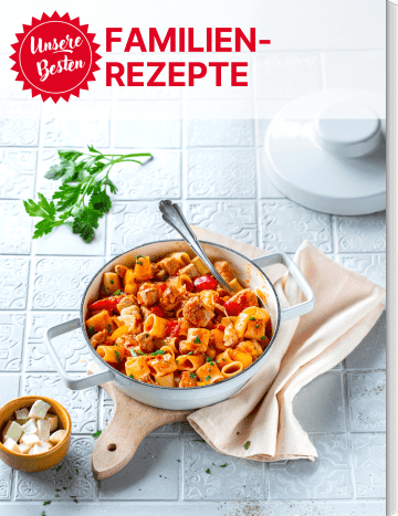 Covergrafik des Rezeptbuchs mit italienischen Familiengerichten