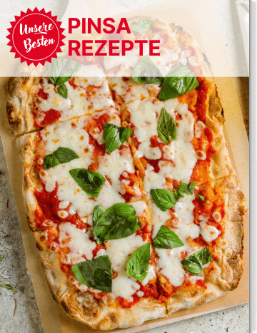 Covergrafik der 12 besten Pinsa-Rezepte
